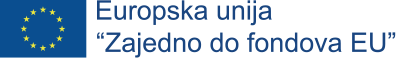 EU logo i izjava o korištenom fondu